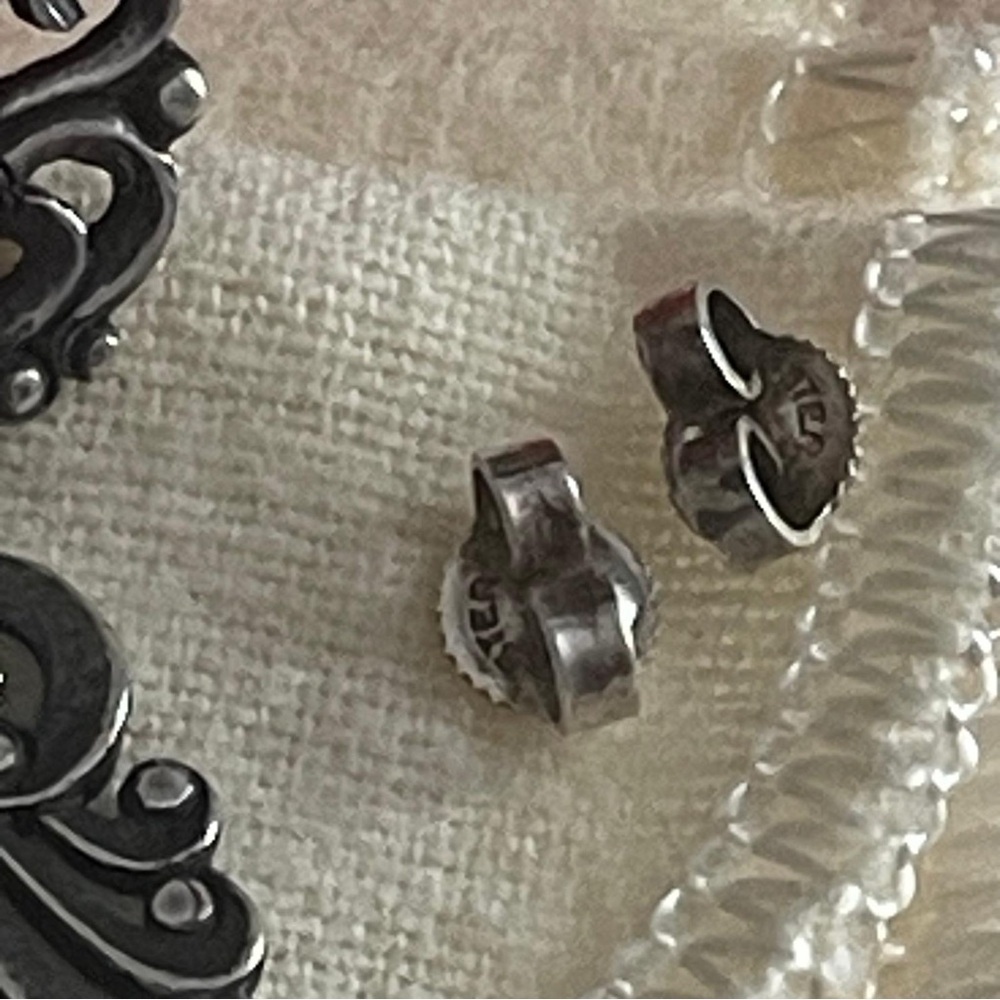 James Avery Retired Vintage Celeste dangle Ear posts - Picture 8 of 11